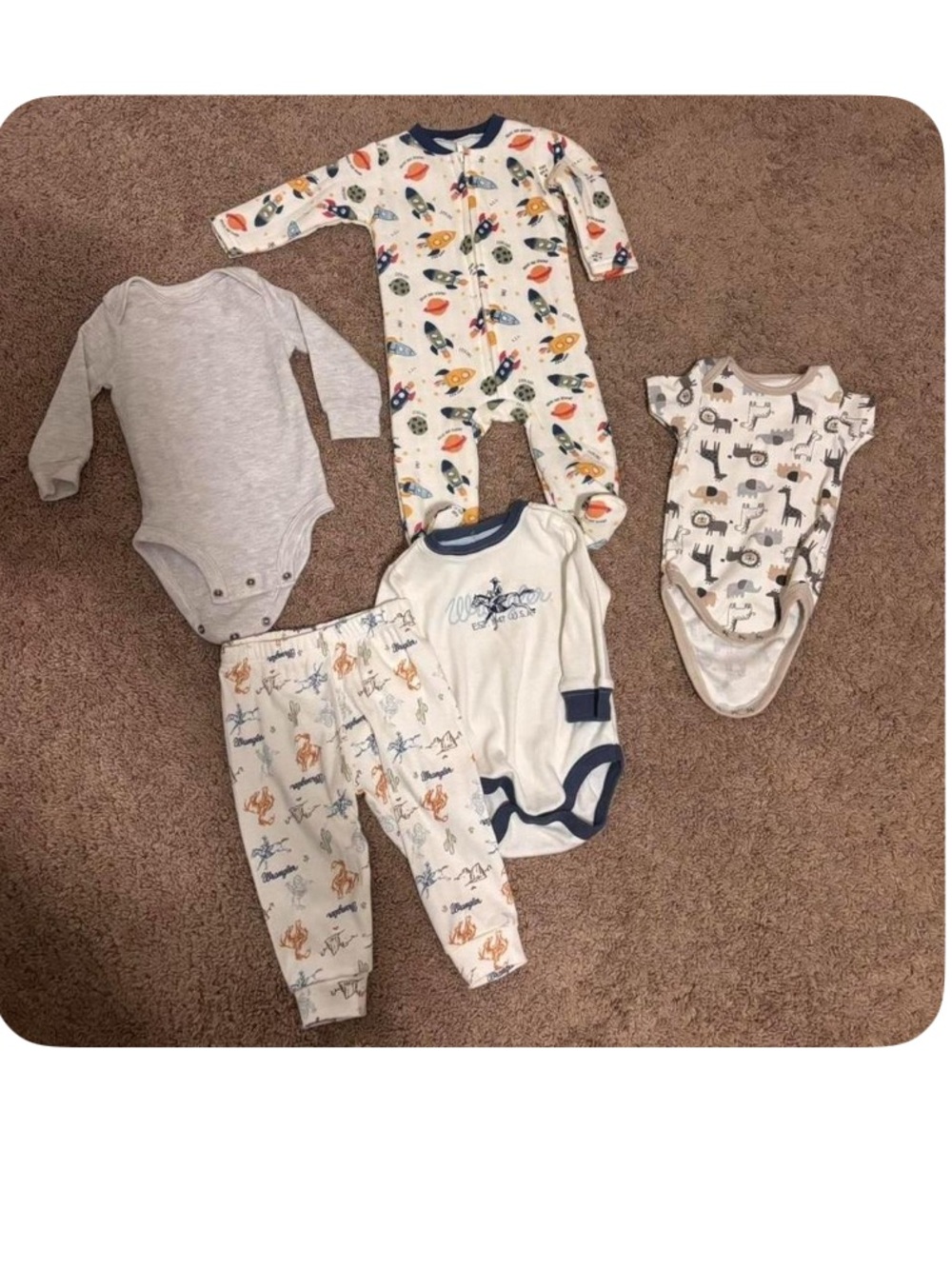 Wrangler, chickpea, simple joy, baby gear Baby Matching 5-Piece Set